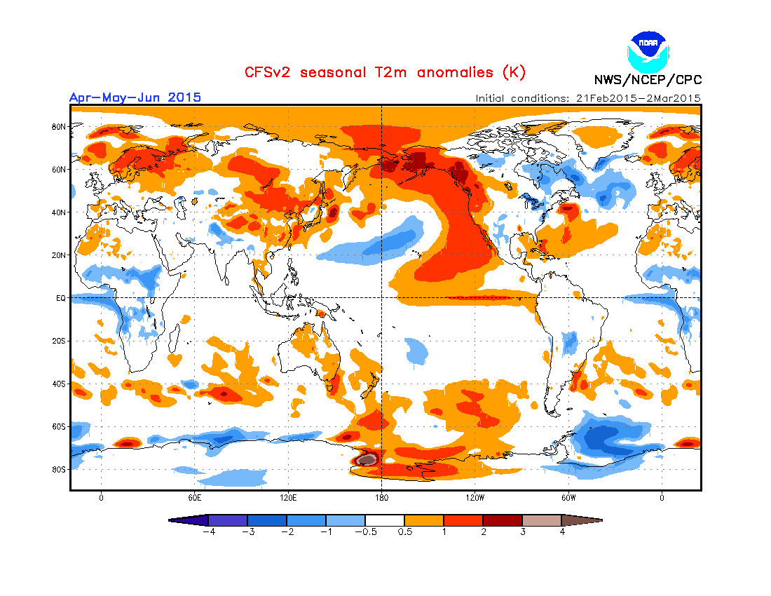 NOAA seasonal forecast