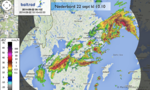 Läs mer om artikeln Kraftig nederbörd och riktigt blåsigt idag!
