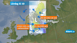 Läs mer om artikeln Stormen Egon ställer till med problem