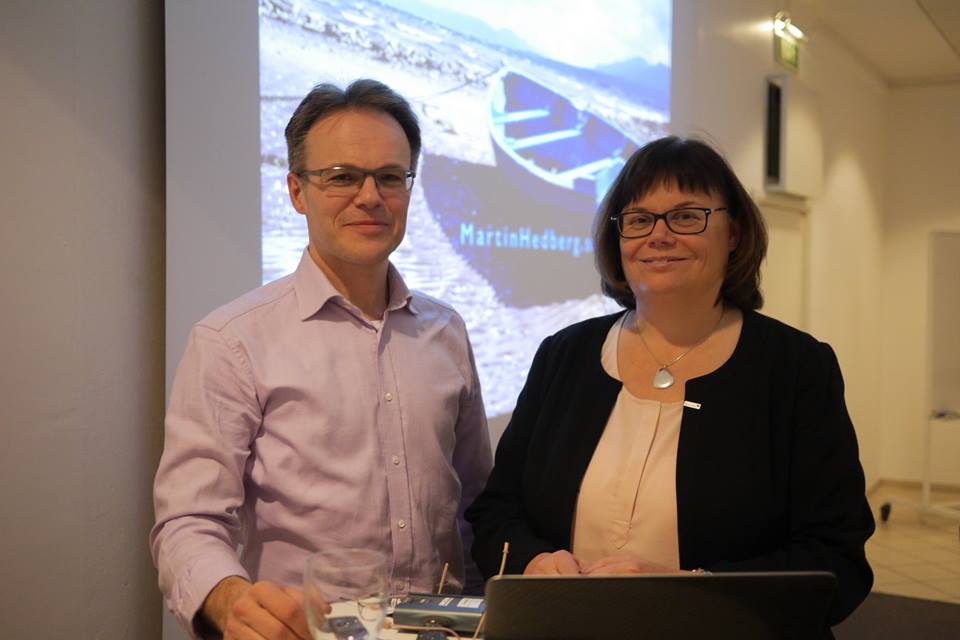 Martin Hedberg och Maria Rengefors, VD Nordea Fonder