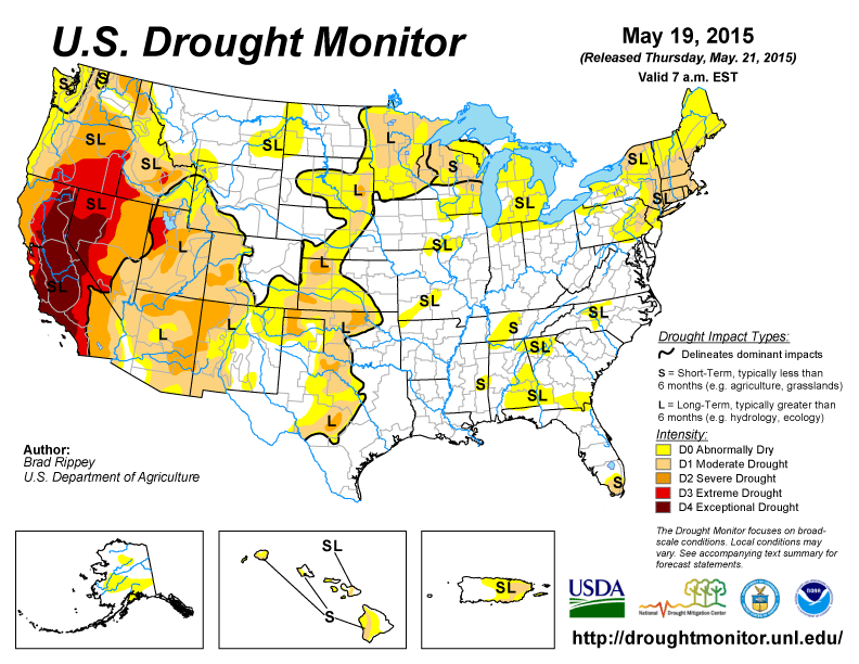 US Drought Monitor, NOAA