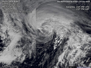 Läs mer om artikeln Ovanligt tidig orkan vid namn Alex