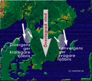 Läs mer om artikeln Hur kan divergens och konvergens påverka sjöbrisen?