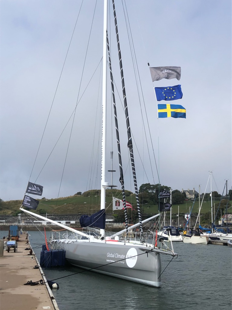 Malizia II in Plymouth, August 14, 2019